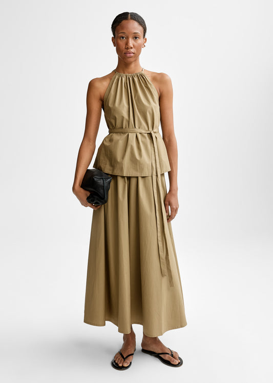 Christian Aks Nicka Poplin Top Tops 8068 Wood