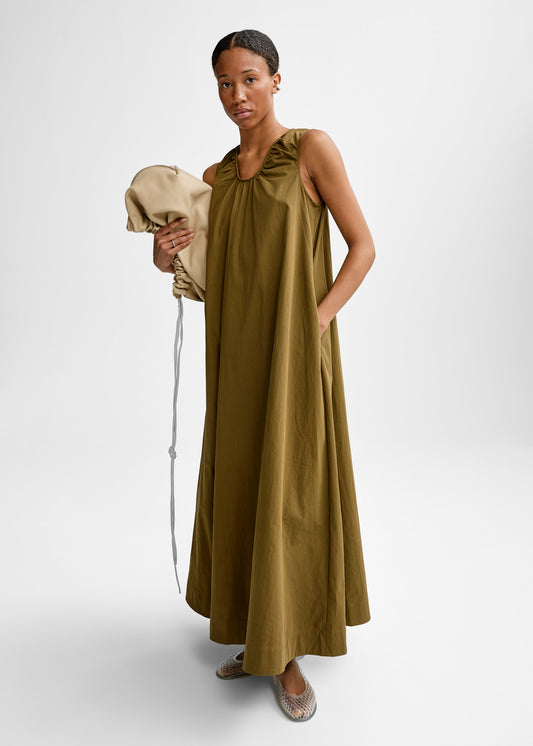 Christian Aks Samantha Cotton Dress Dresses 8024 Khaki